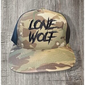 The Drive Clothing Lone Wolf The Trucker Hat Camo SnapBack